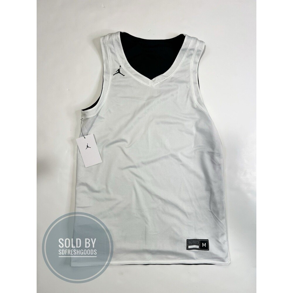 Nike Jordan DRI-FIT Reversible Basketball Jersey Black AR4317-012 Men's Size M